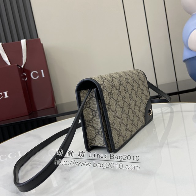 Gucci專櫃古馳最新款Emblem系列超迷你肩背包斜挎女包 jh2401型號：820688
